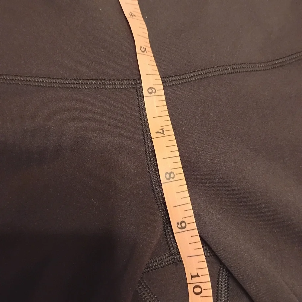 Lululemon Wunder Under Crop High-Rise *Roll Down Scallop Full-On Luxtreme, Sz 8 - Picture 13 of 16